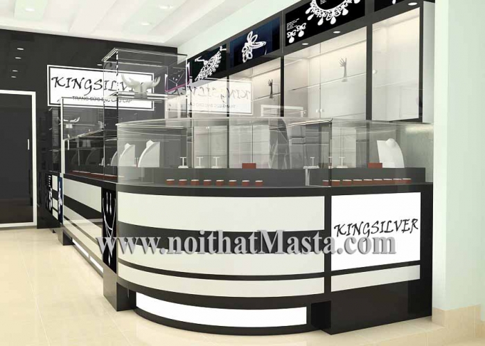 THIẾT KẾ SHOP TRANG SỨC - BẠC - ANH THỊNH - QUẬN 3