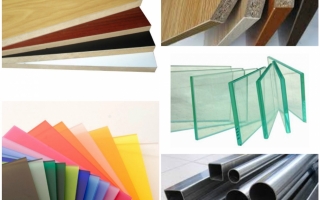 Các loại vật liệu sản xuất kệ trưng bày hàng hóa