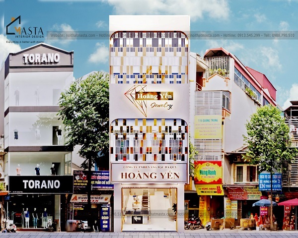 Mặt tiền showroom ngọc trai nên sử dụng ánh sáng nào