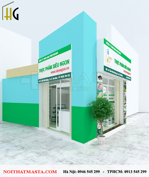 Thiết kế cửa hàng hải sản Anh Duẩn Tân Bình