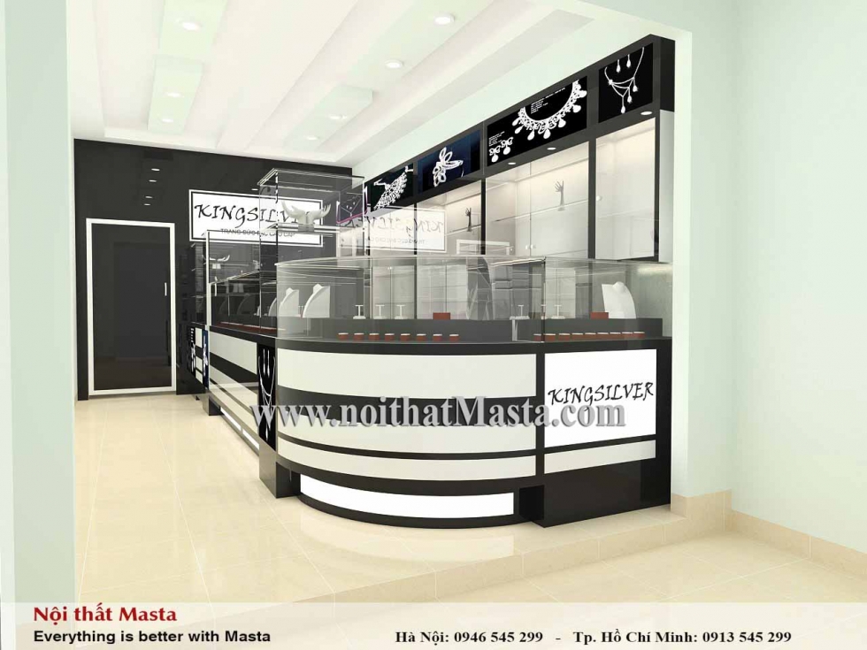 thiết kế shop nữ trang