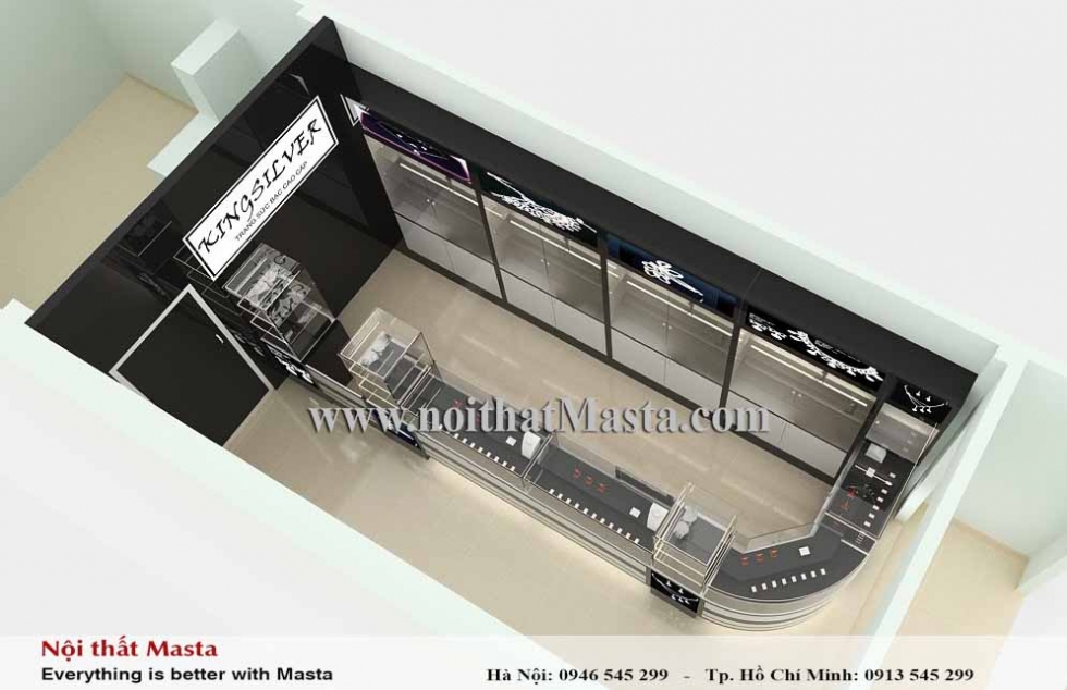 thiết kế shop nữ trang