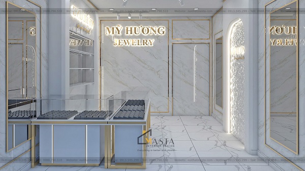 Những vấn đề thường gặp khi thiết kế tiệm vàng 50m2