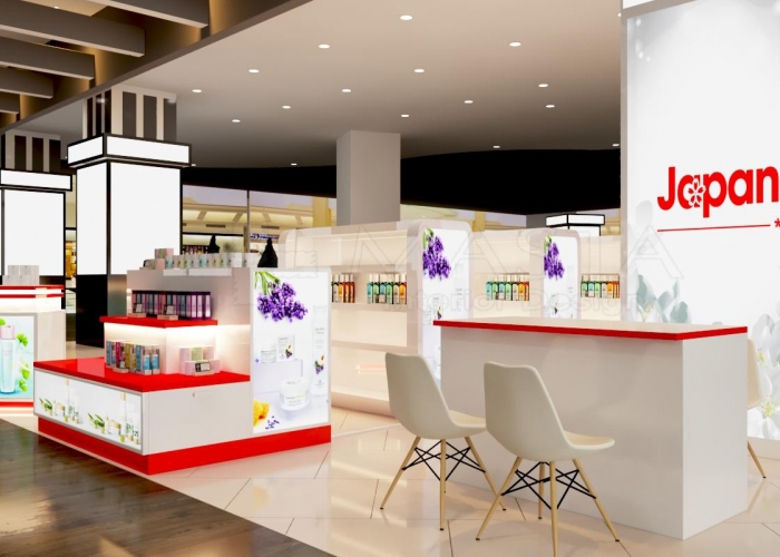 Design of Japana cosmetics shop at Aeon Mall Tan Phu