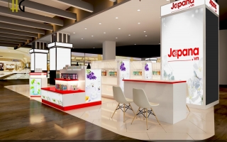 Design of Japana cosmetics shop at Aeon Mall Tan Phu