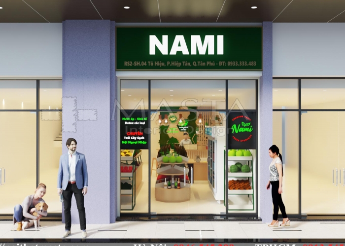Thiết kế shop trái cây sạch Nami – Tân Phú