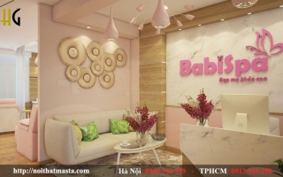 Thiết kế spa với sắc hồng ngọt ngào