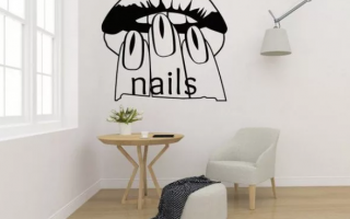 Ý tưởng trang trí tường với decal cho tiệm Nails hoàn hảo