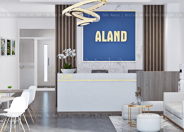 Thiết kế nội thất văn phòng bất động sản Aland 130m2