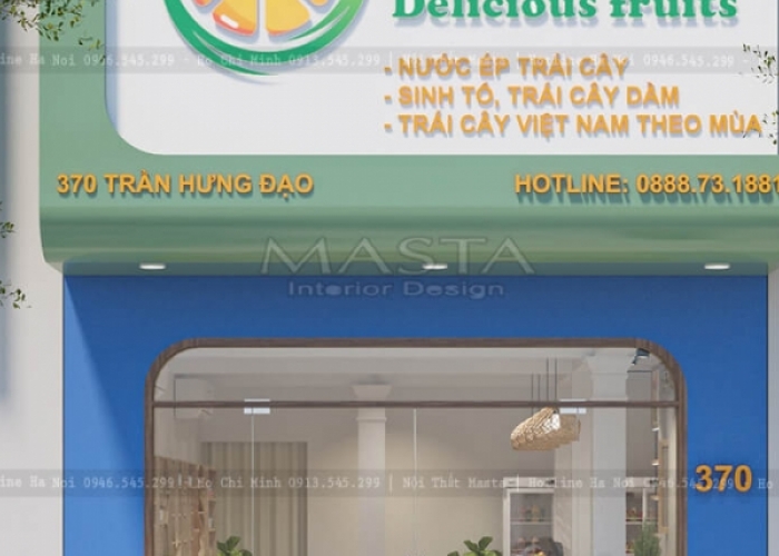 An An juice store design - in Quang Binh province