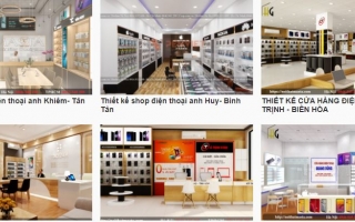 5 Mẫu thiết kế shop điện thoại mới nhất sau mùa covid