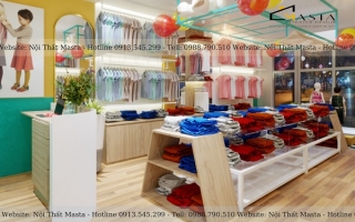 Những phong cách thiết kế shop quần áo trẻ em phổ biến