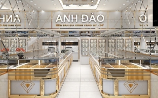 Tủ Vàng Hiện Đại Dạng Chữ L – Giải Pháp Tối Ưu Cho Tiệm Vàng Sang Trọng