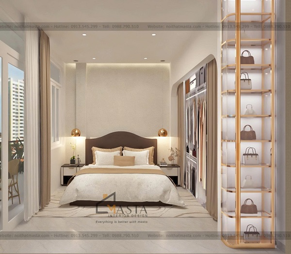 Thiết kế phòng ngủ cho tiệm vàng Ngọc Hà, Bình Dương