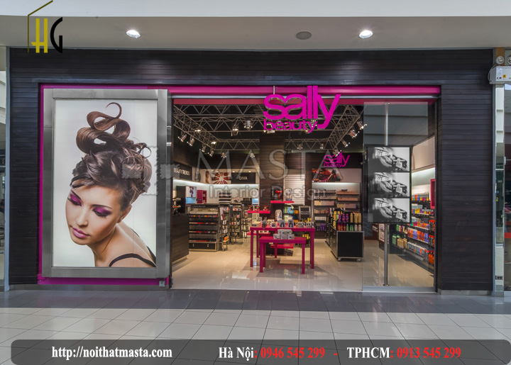 Mặt tiền shop mỹ phẩm Sally Beauty
