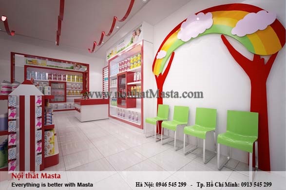 Thiết kế - thi công cửa hàng thực phẩm chức năng anh Hà - Bình Thạnh1