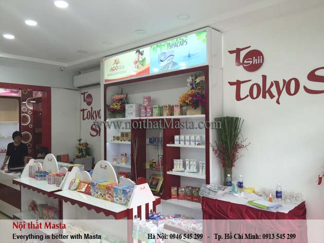 thiết kế nội thất cửa hàng thực phẩm chức năng