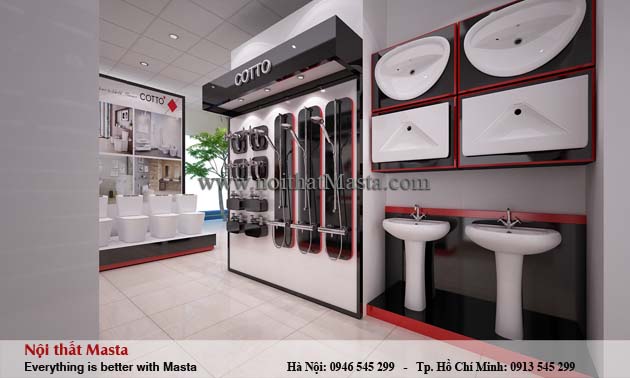 Thiết kế showroom Cotto của Nội thất Masta