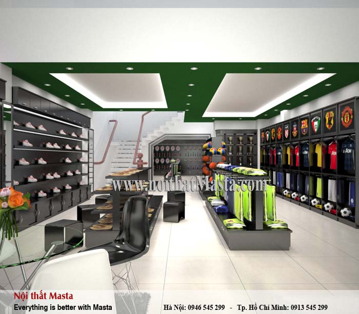 Thiết kế shop thời trang thể thao