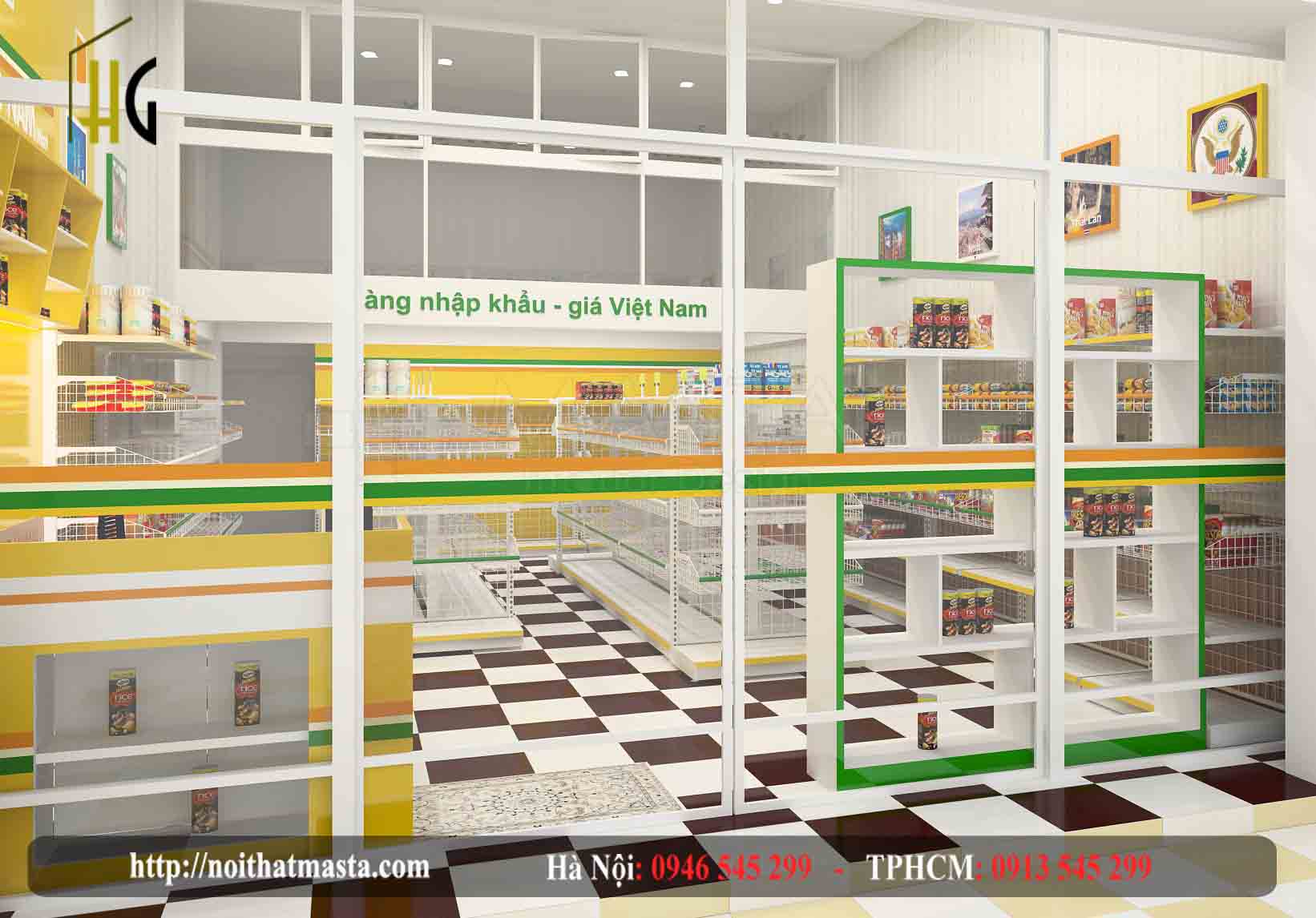 Thiết kế siêu thị mini Khang Nam