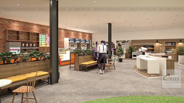 Mẫu thiết kế nhà sạch đẹp kết hợp không gian cafe thư giãn