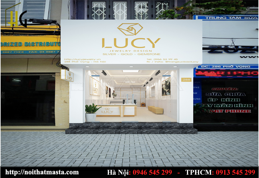 Phong cách Thiết kế shop nữ trang tối giản