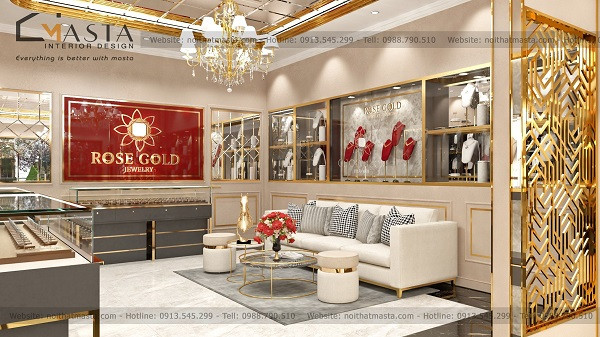 Phong cách Thiết kế shop nữ trang tân cổ điển
