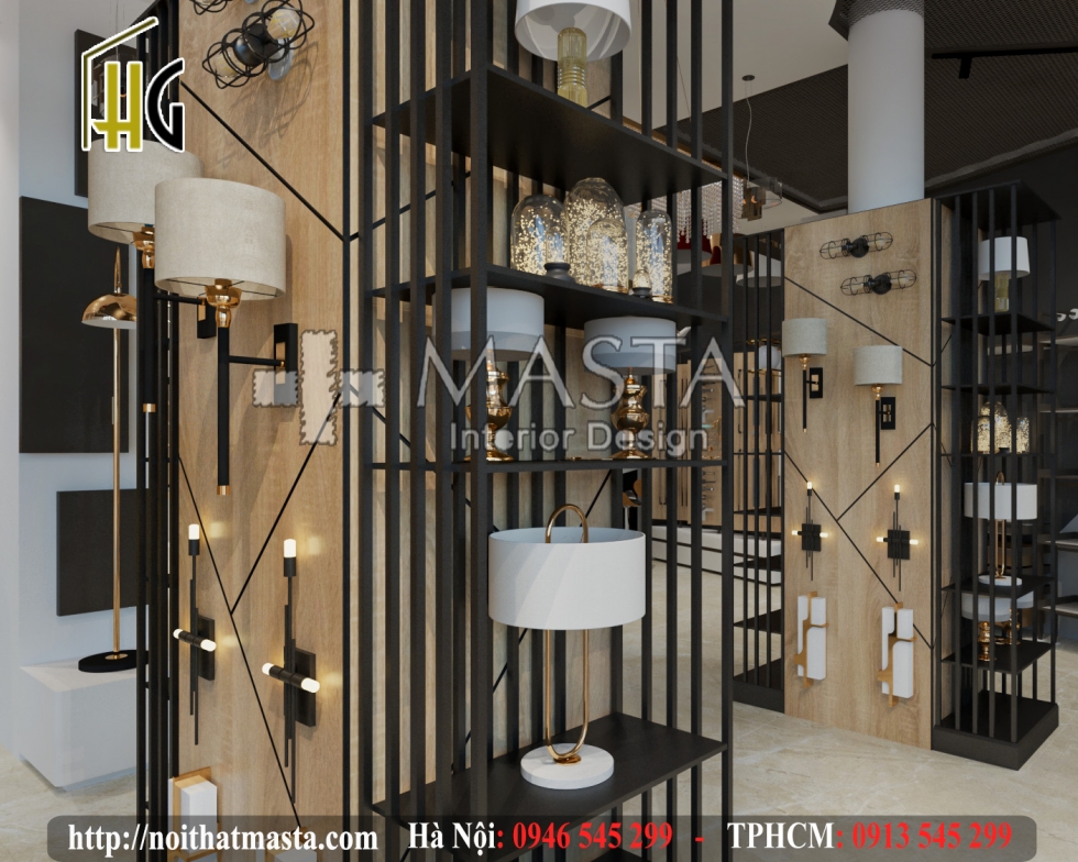 Thiết kế showroom đèn - Điện dân dụng - Chị Mai - Đồng Nai