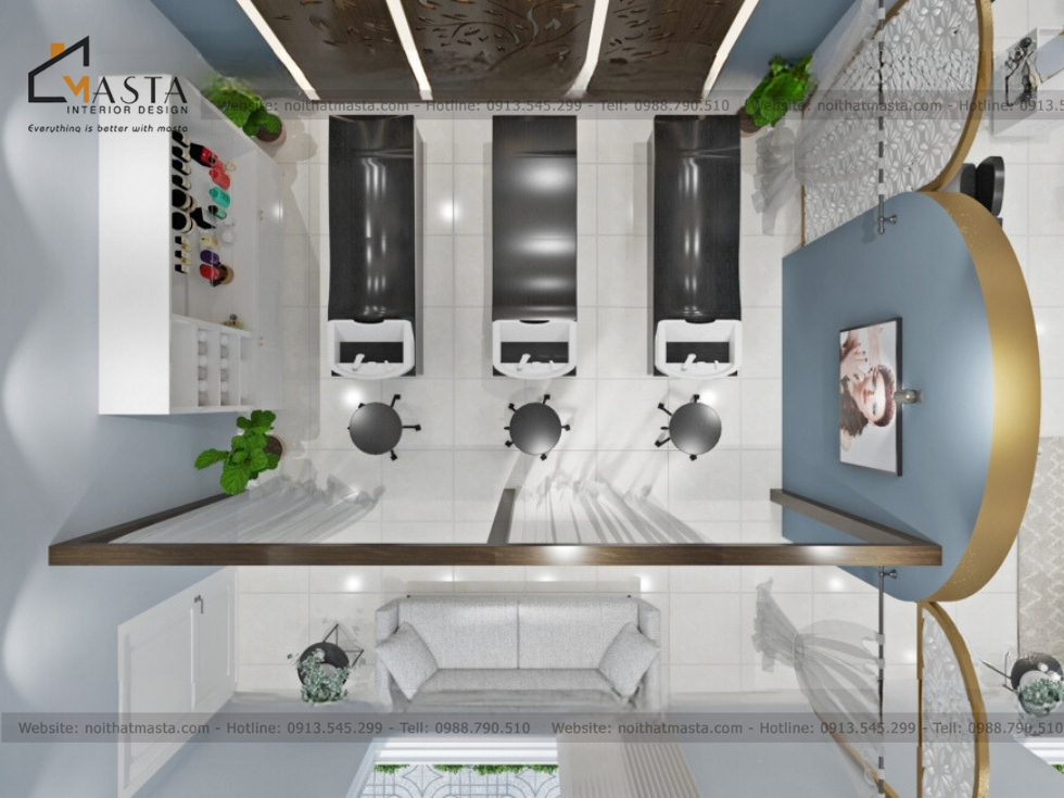 Thiết kế nội thất Hair salon Tóc - Hằng