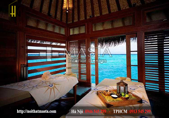 Thiết kế thi công spa ngoài trời 