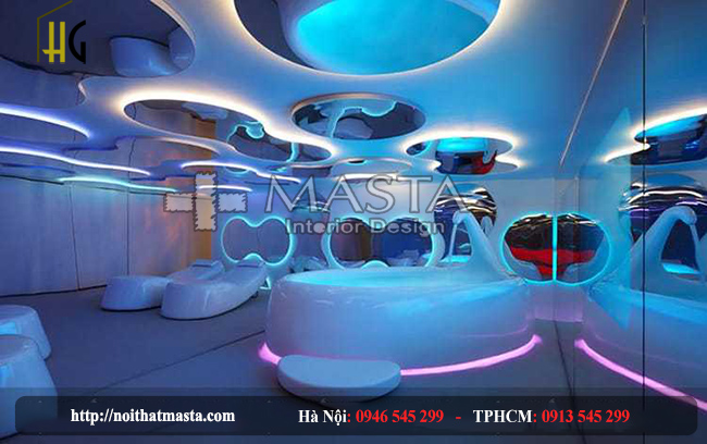 Thiết kế thi công spa có kiến trúc độc đáo phong cách Futuristic