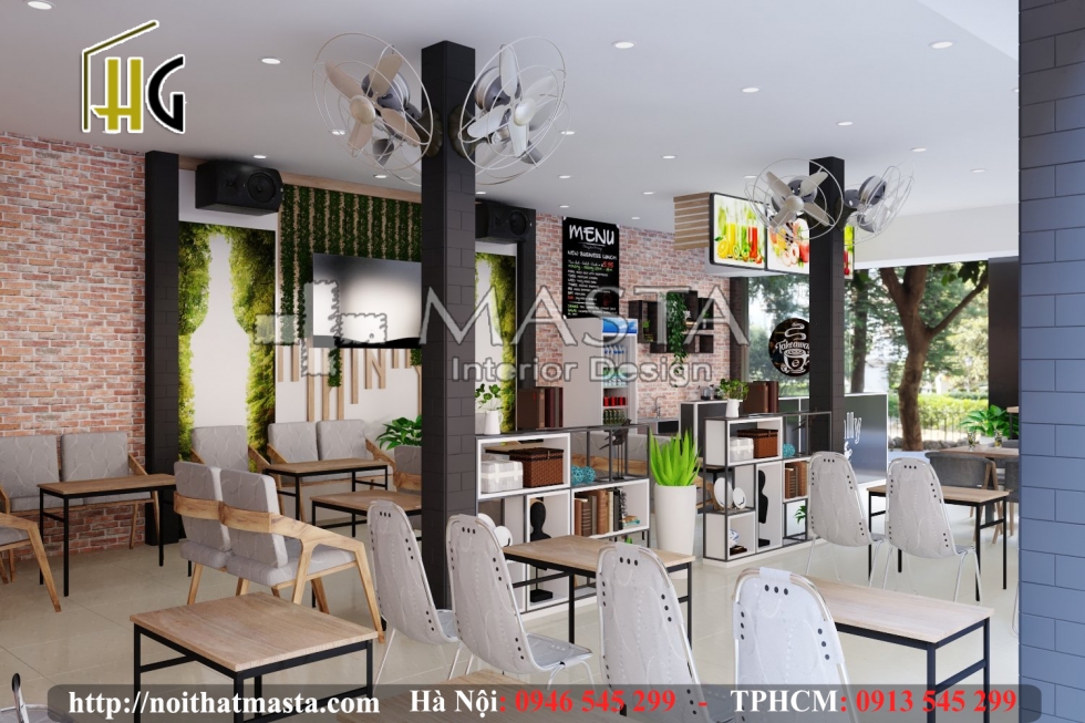 Thiết Kế Quán Café Sally - Anh Lộc - Gò Vấp