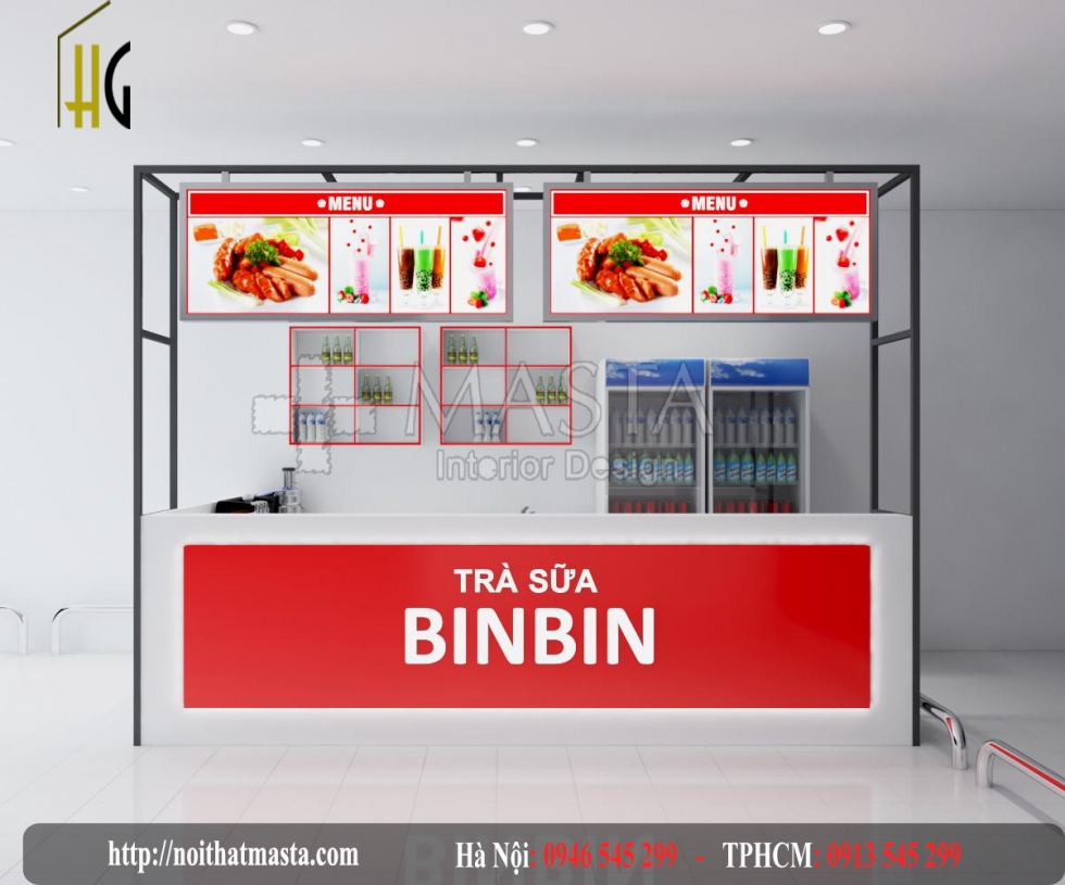 Thiết Kế Nội Thất Gian Hàng - Bin Bin - Bình Dương