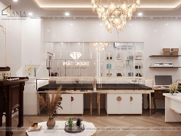 Nội Thất Masta chuyên cải tạo cửa hàng vàng bạc đẹp, tối ưu chi phí