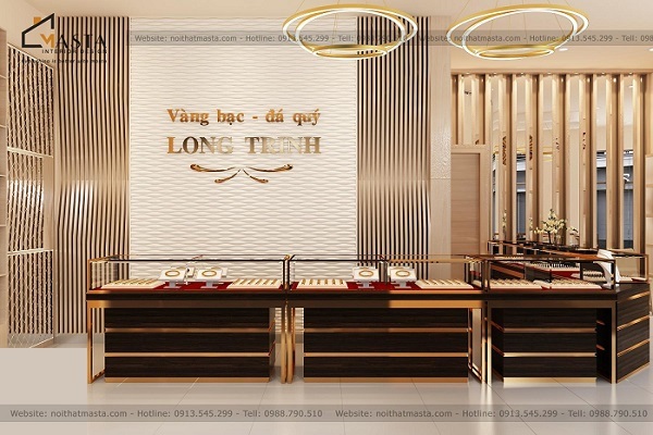 Sử dụng chi tiết trang trí mạ vàng ánh kim để tăng tính sang trọng 