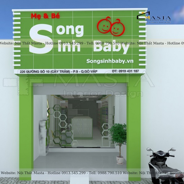 Mẫu bảng hiệu làm bằng chất liệu mica