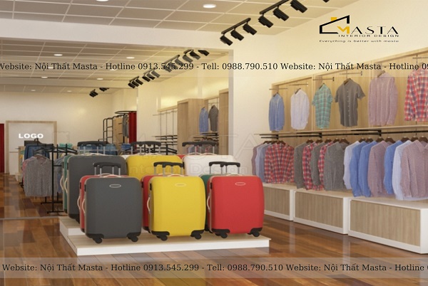 Sử dụng tủ âm tường để tạo lối đi mua sắm thoải mái