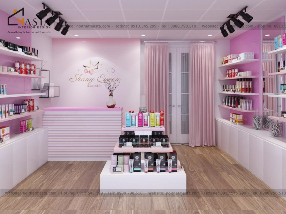 Toàn cảnh không gian shop mỹ phẩm chị Thảo - Bình Dương