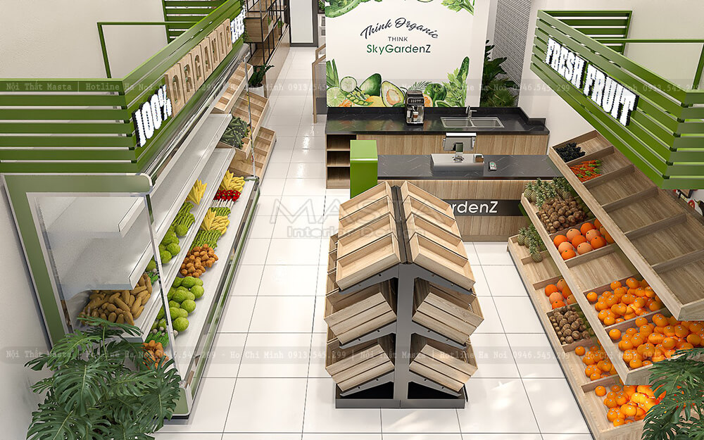 Hình ảnh thiết kế cửa hàng tiện lợi SkyGardenZ