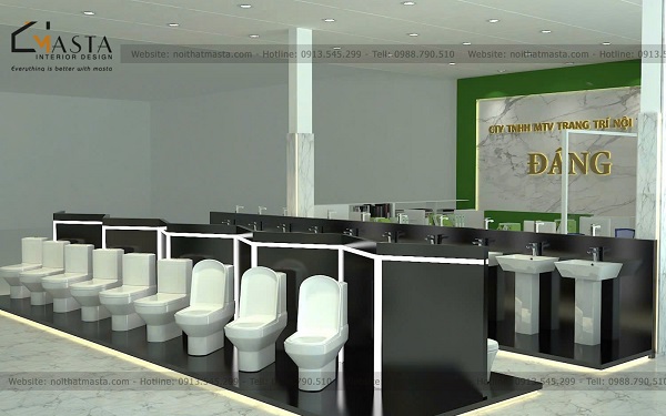Lợi ích của việc đầu tư vào thiết kế showroom thiết bị vệ sinh giúp tăng độ nhận diện thương hiệu