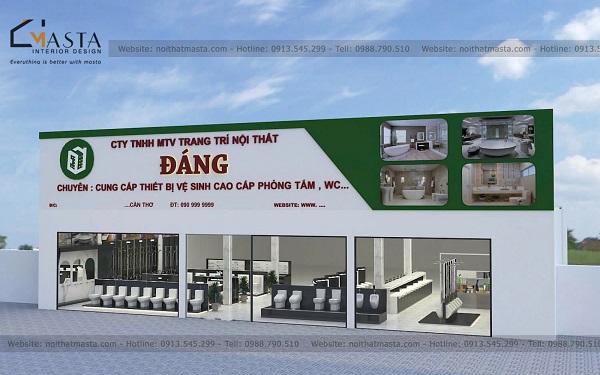 Lợi ích của việc đầu tư vào thiết kế showroom khi thiết bị vệ sinh giúp thu hút khách hàng nhanh chóng