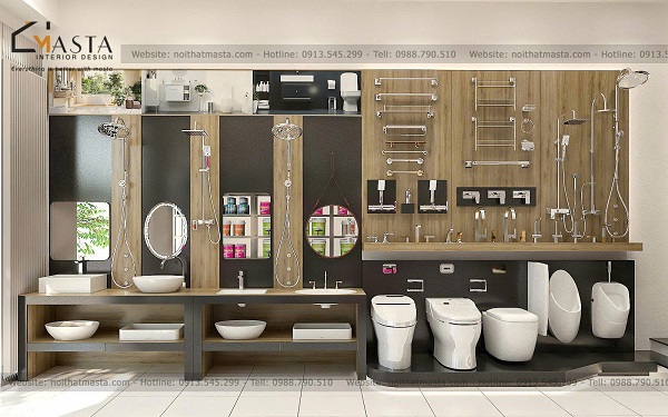 Đầu tư thiết kế showroom thiết bị vệ sinh nhằm tăng khả năng trưng bày