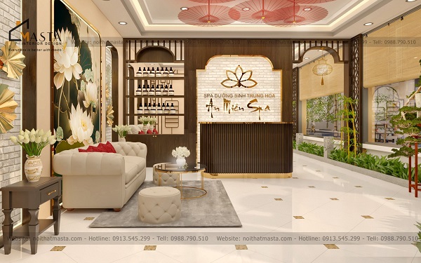 Thiết kế spa phong cách đông dương truyền thống