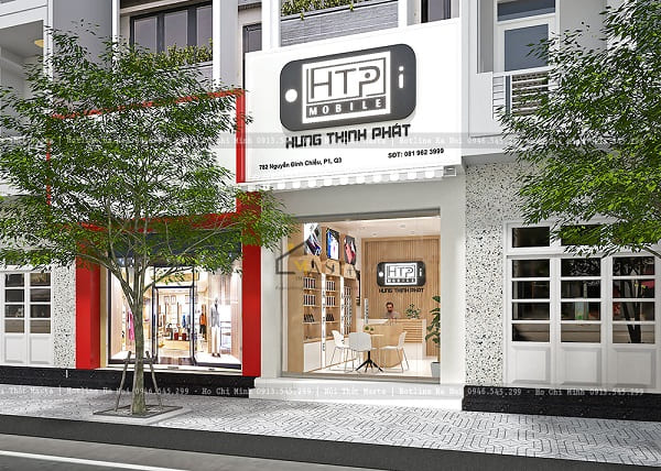 Alu, mica là chất liệu thường sử dụng trong biển quảng cáo shop điện thoại