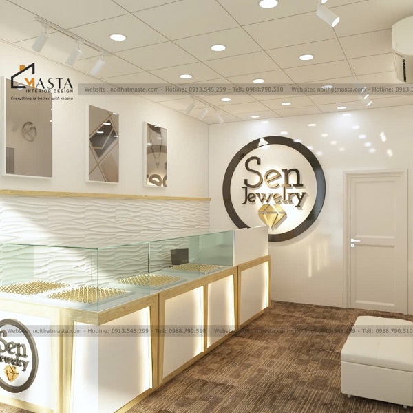 Mẫu tủ trang sức phong cách hiện đại bằng chất liệu gỗ công nghiệp