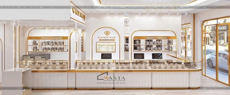 Nội Thất Masta chuyên thiết kế cửa hàng trang sức, tiệm vàng hợp xu hướng