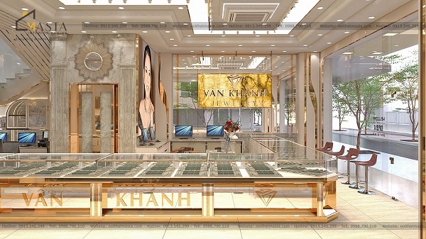 Phân chia khu vực trong showroom trang sức phù hợp sẽ tăng độ nhận diện