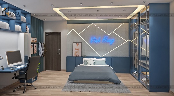 Lựa chọn màu sắc không phù hợp với từng  khu vực chức năng