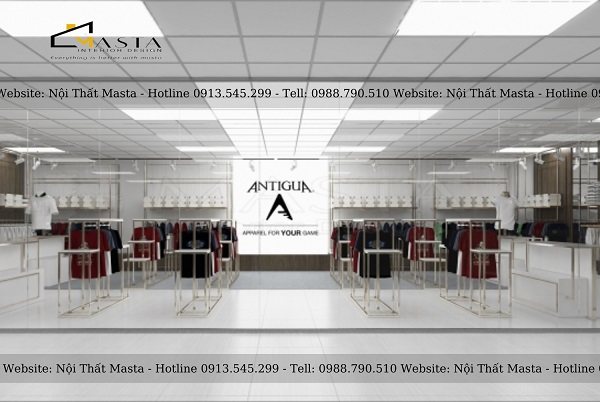Cách thiết kế ánh sáng cho shop quần áo luxury