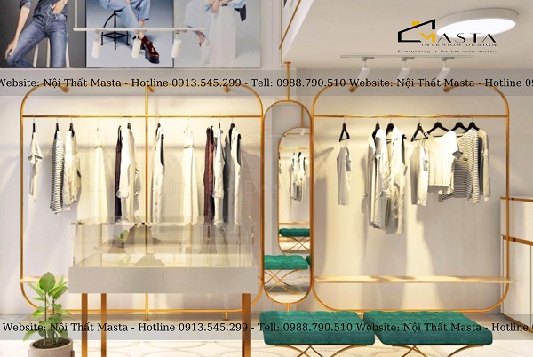 Mẫu thiết kế shop thời trang nữ theo phong cách luxury